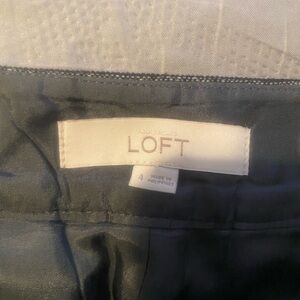 LOFT Charcoal A-Line Skirt